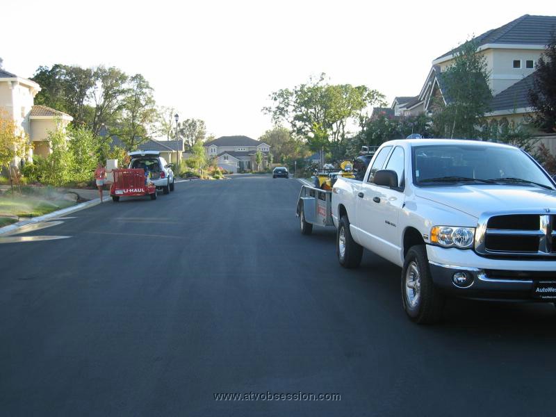 01. The Obsession Begins.  Check it out...2 U-Haul trailers. Out of town..nah..jpg