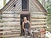 18. Jeff Martin in front of old cabin near Richardson Lake..jpg