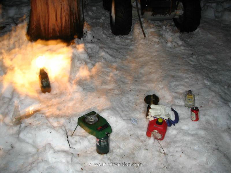 42. That's all we need for dinner...light, stove and water pot for MRE's..jpg