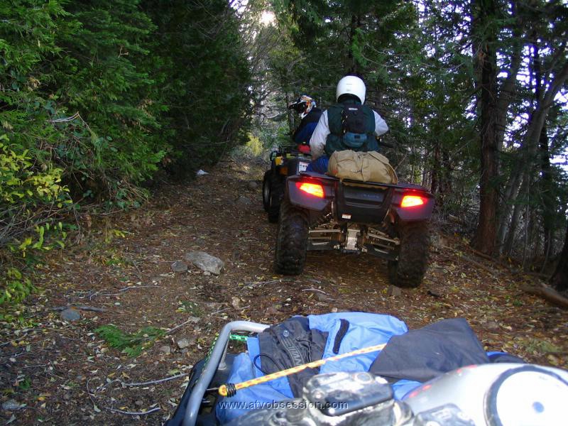 016. Ken leads Dusty up Signal Peak..no snow yet..jpg