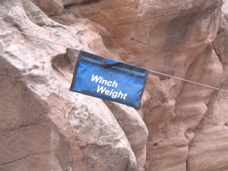 089. Jack's Winch Weight on the safety line..jpg