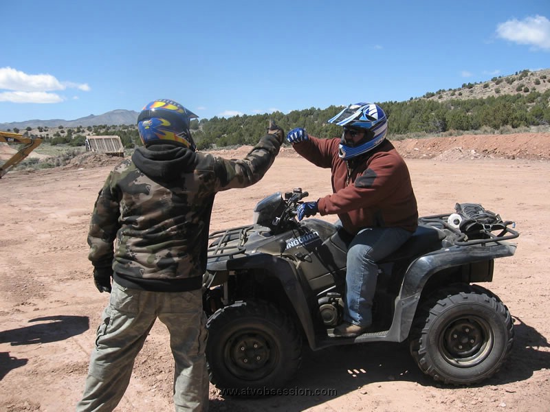 028. Appreciating a good joke, Nick high fives Loppy..jpg