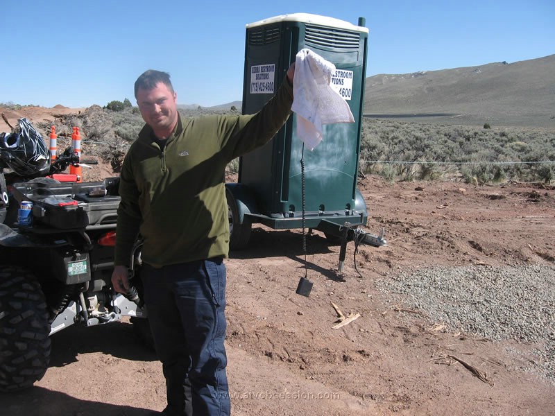 041. On the way back, Keith drops a log...AND DROPS HIS RADIO INTO THE BLUE SHITTER..jpg