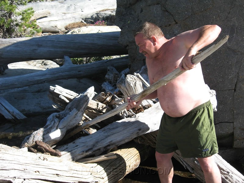 132. Ok...Bill starts poking in the log jam..jpg