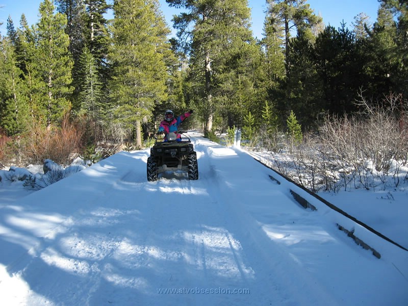 16. Lori crosses the old Car Wash bridge..jpg